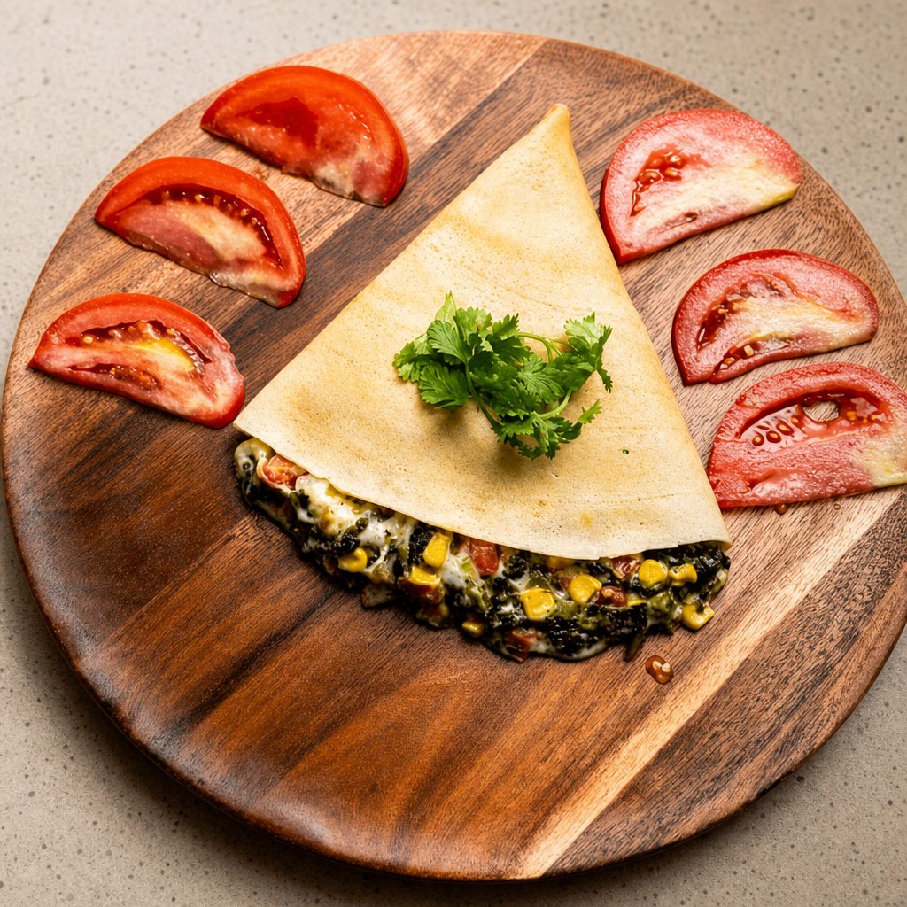 De Luxe Vegetarian Crepe.